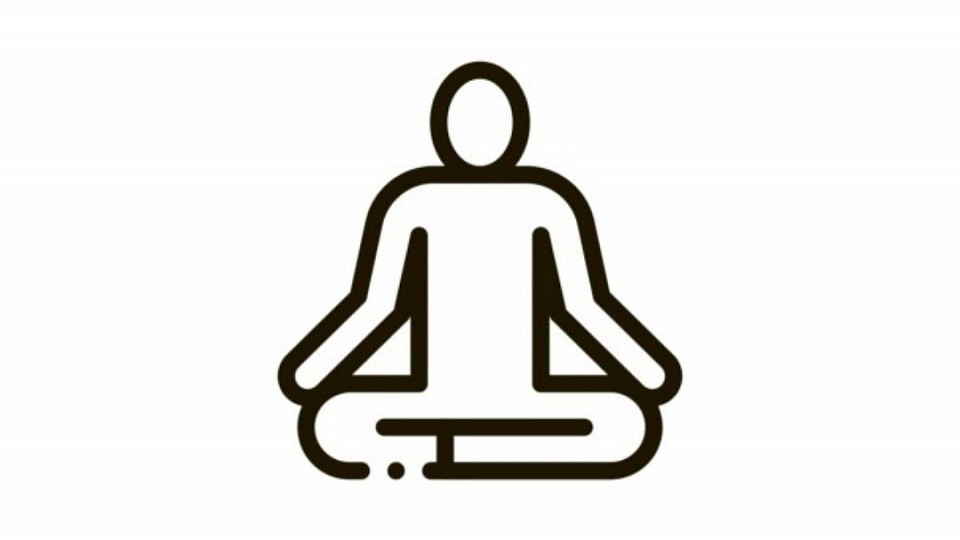 A man is doing meditation for removing stress and getting calm and energy.